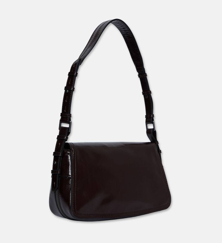 Zadig et Voltaire Metallic Flap Pocket Shoulder Bag, Brown, Packshot View