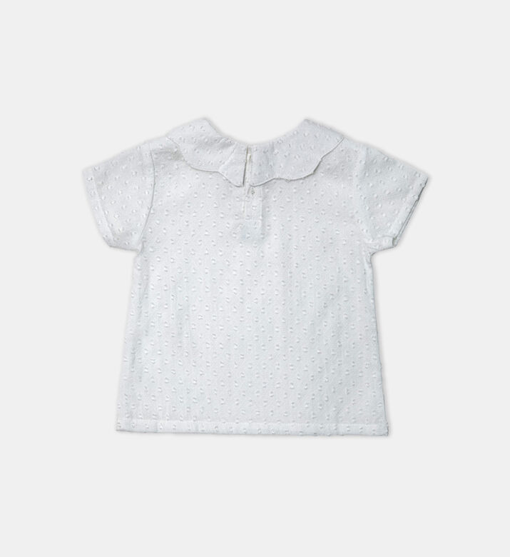 Plumetis Print Blouse