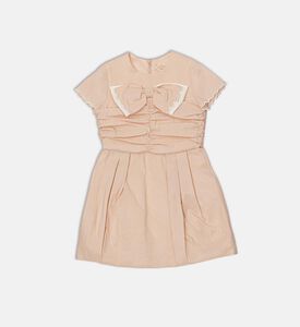 La Mia Bambina Macro Ruched Bodice Bow Dress, Packshot View