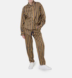Striped Tapered Trousers