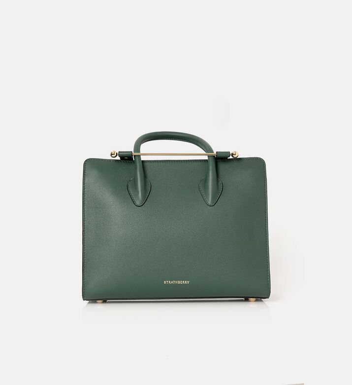 Strathberry The Strathberry Midi Tote Bag, Green, Packshot View