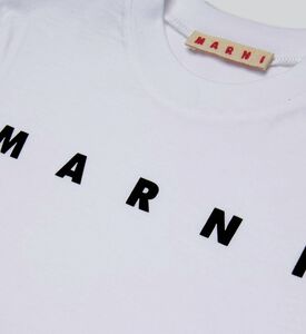 Marni Cotton Logo-print T-shirt, White, 8y, Packshot View