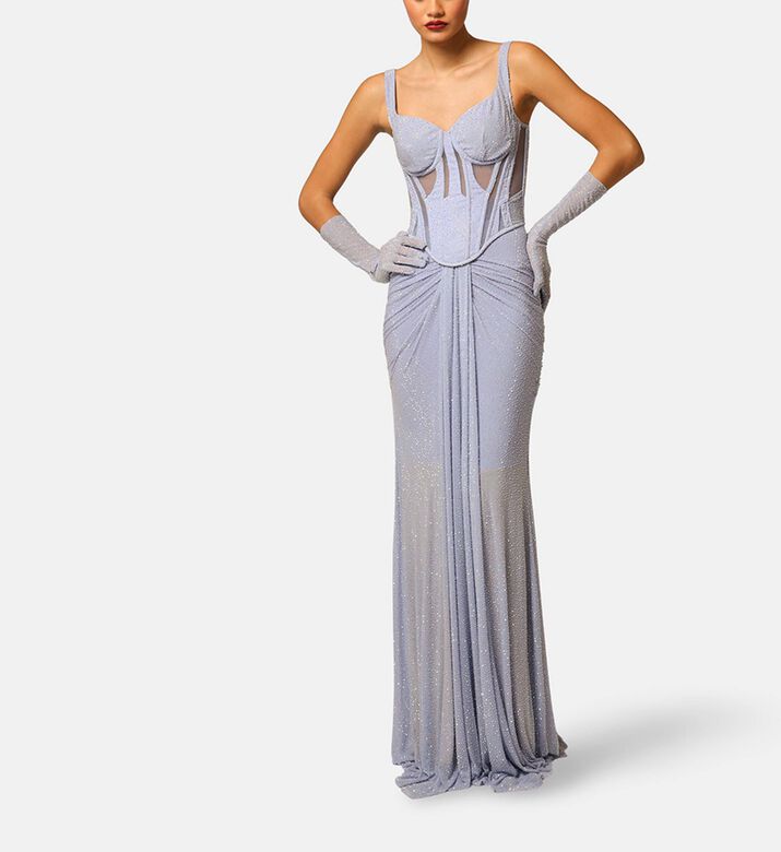 Zeena Zaki Dress Long, Light-purple, S, Model View