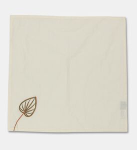 Home Deco and More Leaf Embroidered Napkin, Packshot View