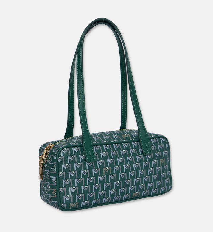 Maya.M Long Cylindrical Monogram Bag, Khaki, Packshot View