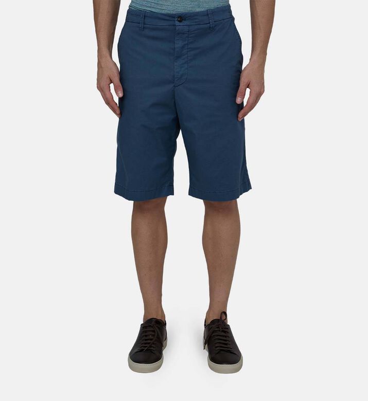 Cotton Blend Regular-fit Shorts
