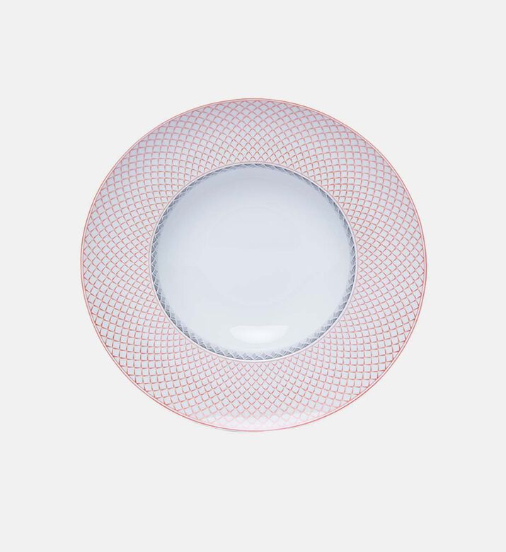 Maya Rimmed Porcelain Soup Plate