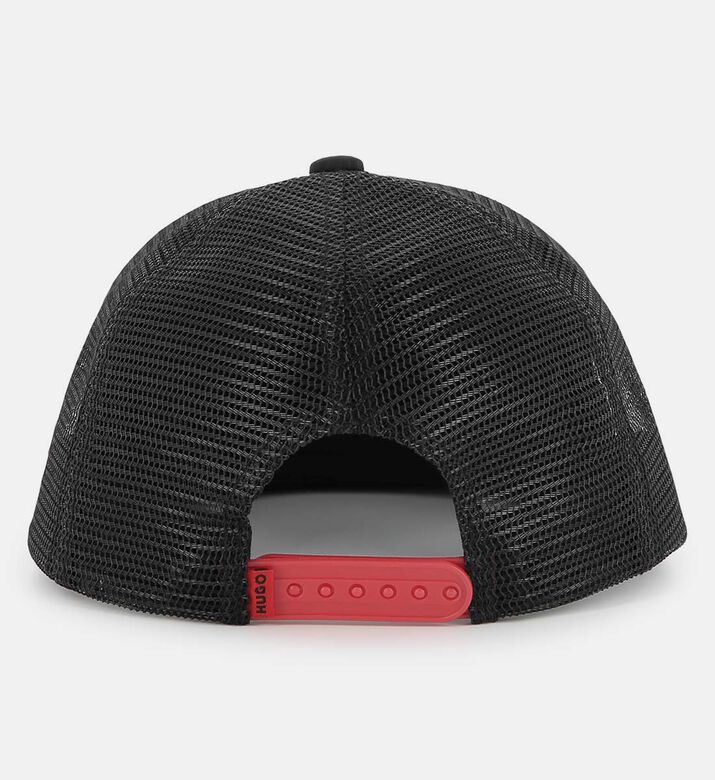 قبعة تراكر شبكية برقعة شعار