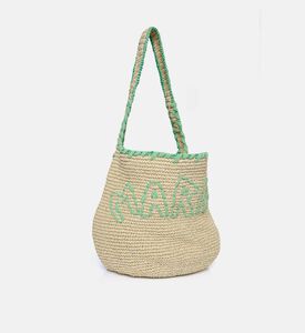 Logo-embroidery Top Handle Bag