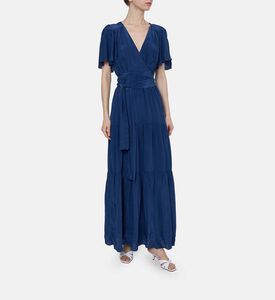 Natalia Tie-waist V-neck Maxi Dress