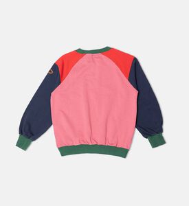 Bobo Choses Embroidered Logo-detail Color-block Raglan Sleeves Sweatshirt, Packshot View
