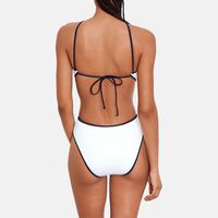 Scarf Two-tone One-piece Swimsuit