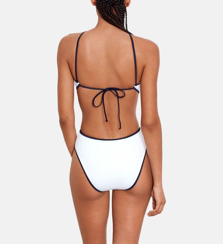 Scarf Two-tone One-piece Swimsuit Scarf Two-tone One-piece Swimsuit