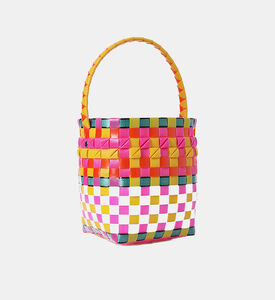 حقيبة منسوجة متعددة الألوان للبنات