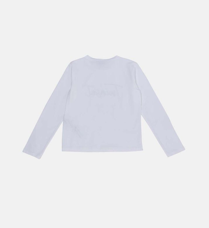 قميص فتاة لامعة طباعة الحروف