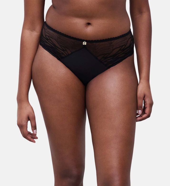 Chantelle Brief, Black, Xs, Model View