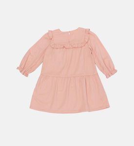 فستان قصير من القطن المطرز