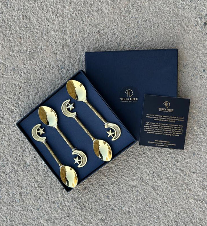 Tohfa Luxe Spoon Dessert Star And Moon S4, Packshot View