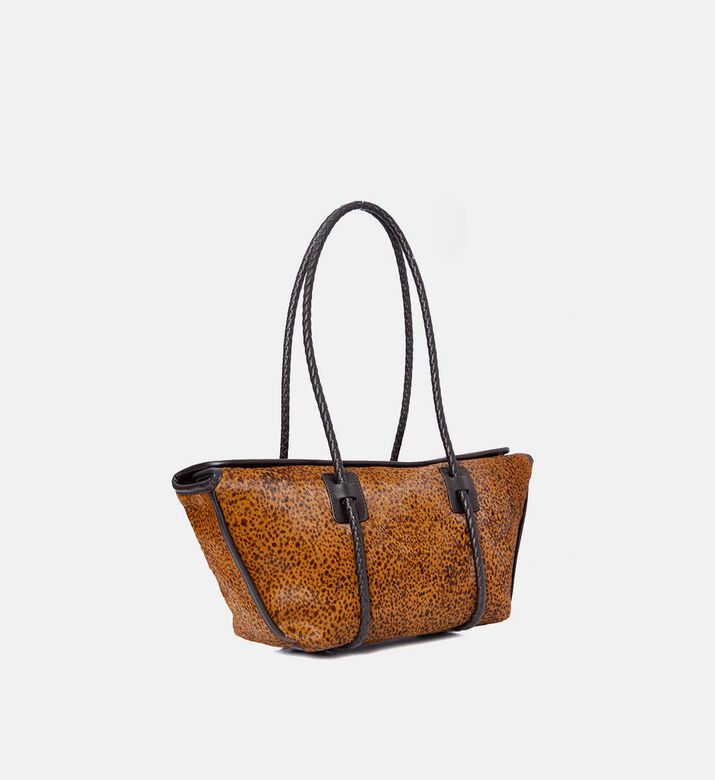 حقيبة كتف فورنا بإطار من جلد العجل