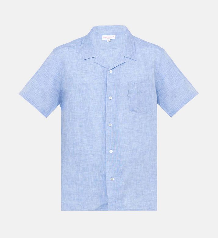 Monaco Linen Short-sleeve Shirt