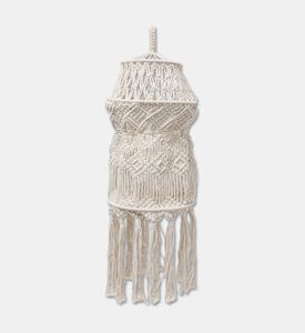 Home Deco and More Tala Natural Cotton Macrame Chandelier, Packshot View