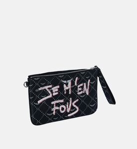 حقيبة يد قنب مطلي بطباعة غرافيكية