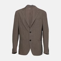 Wool-blend Single-breasted Jacket