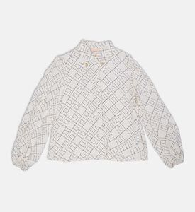 قميص طويل الأكمام بطبعة على كامله