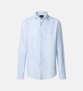 قميص بصف أزرار وجيب على الصدر