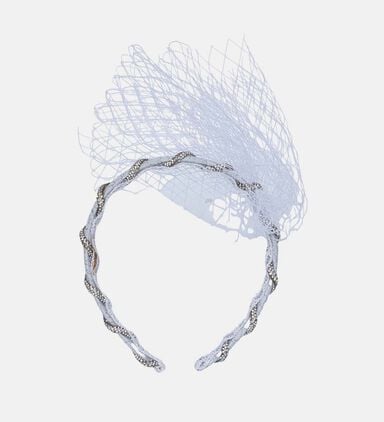 Veiled Jeweled Headband