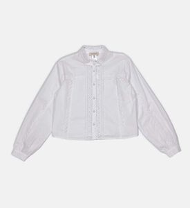 Inlay-embroidery Poplin Shirt
