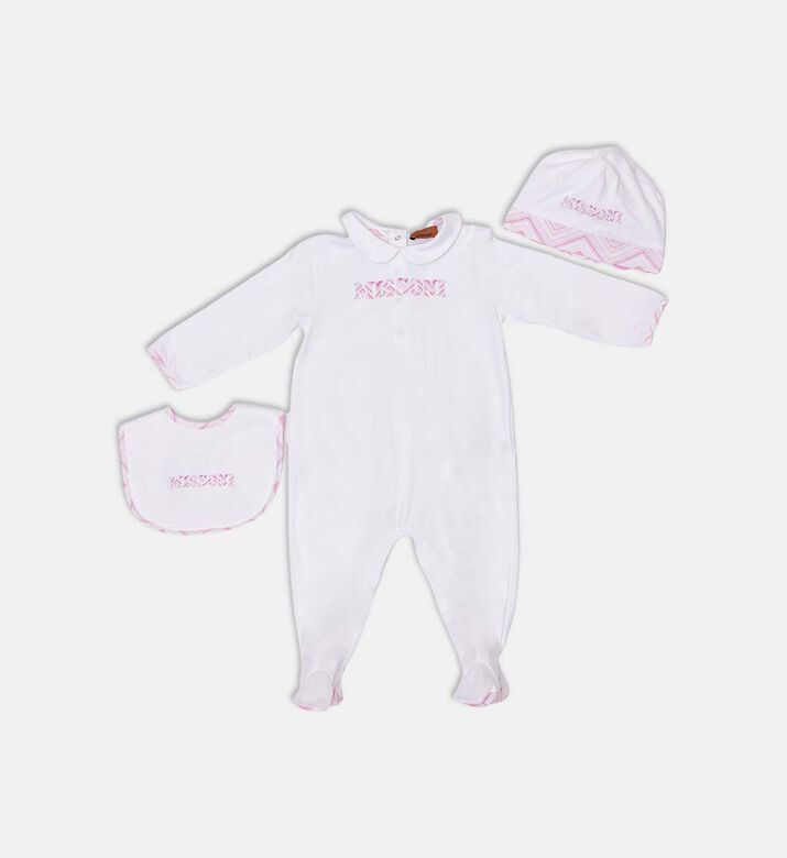 Embroidered Logo 3-piece Cotton Set