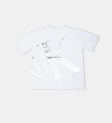 Cotton Silver Logo-print T-shirt