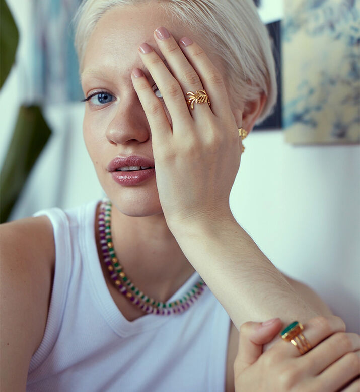 Ottoman Hands Sea-inspired Design Ring, Packshot View Ottoman Hands Sea-inspired Design Ring, Packshot View