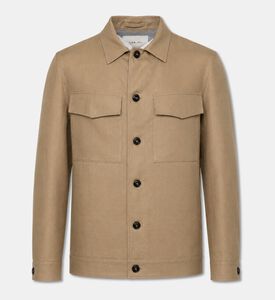L.B.M Linen Utility Overshirt Jacket, Packshot View