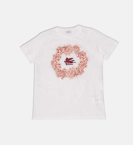 Cotton Floral-print Crewneck T-shirt