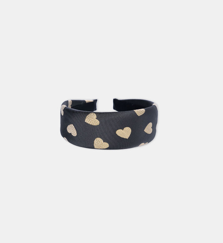 Moschino Headband With Heart Pattern Moschino Headband With Heart Pattern