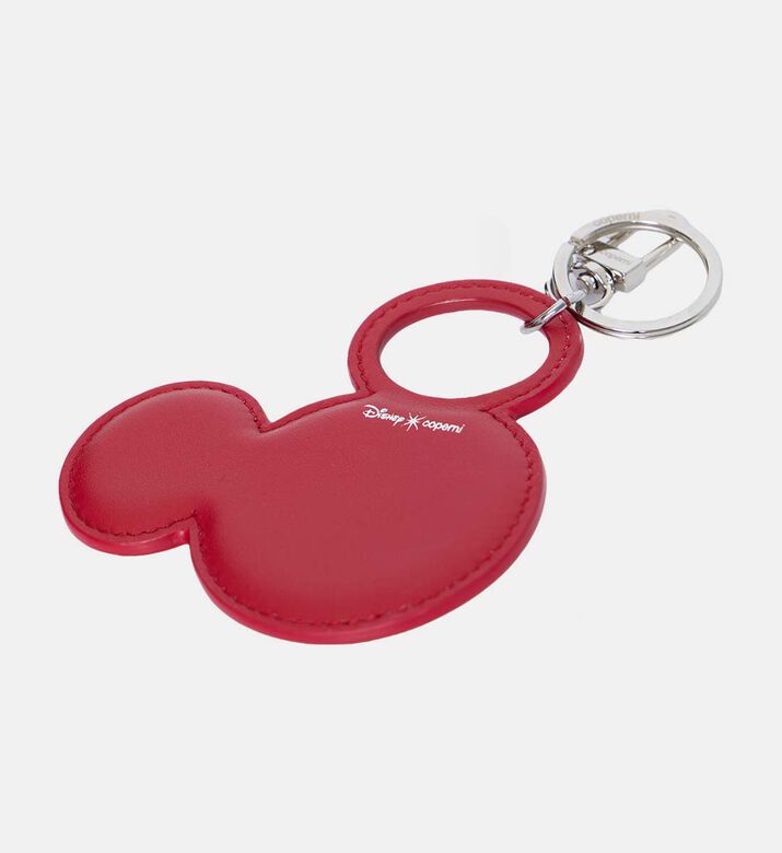 Leather Mickey Mouse Keychain