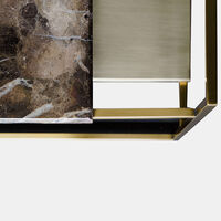 Architect Marble Wood Coffee Table