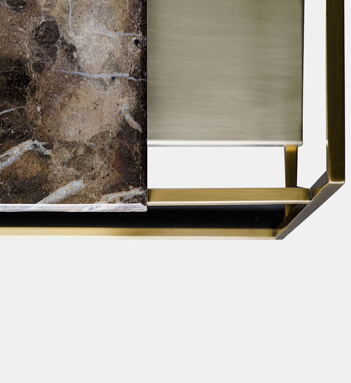 Architect Marble Wood Coffee Table