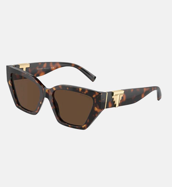 Cat-eye Tortoiseshell Design Sunglasses 55