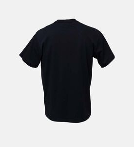 تي شيرت قطني مطبوع بشعار الماركة