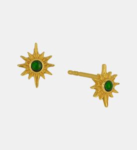 Ottoman Hands Onyx Starburst Stud Earrings, Packshot View