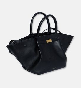 Demellier City-inspired Leather Bag, Black, Packshot View