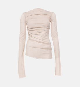 Gaia Draped Long-sleeve T-shirt