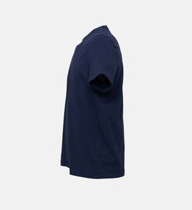 تي شيرت قطن جيرسي بشعار الماركة