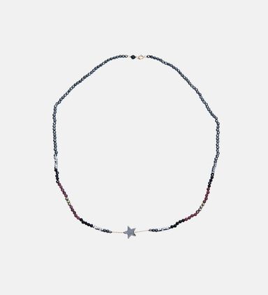 Hematite Stars Charm Necklace