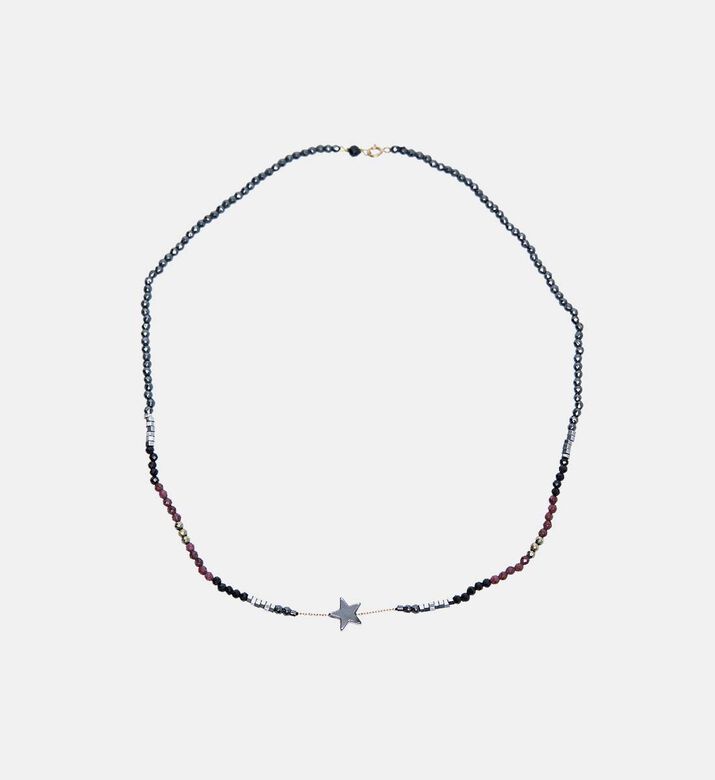 Hematite Stars Charm Necklace