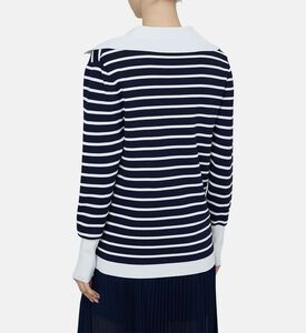 كارديغان مخطط بأكمام طويلة