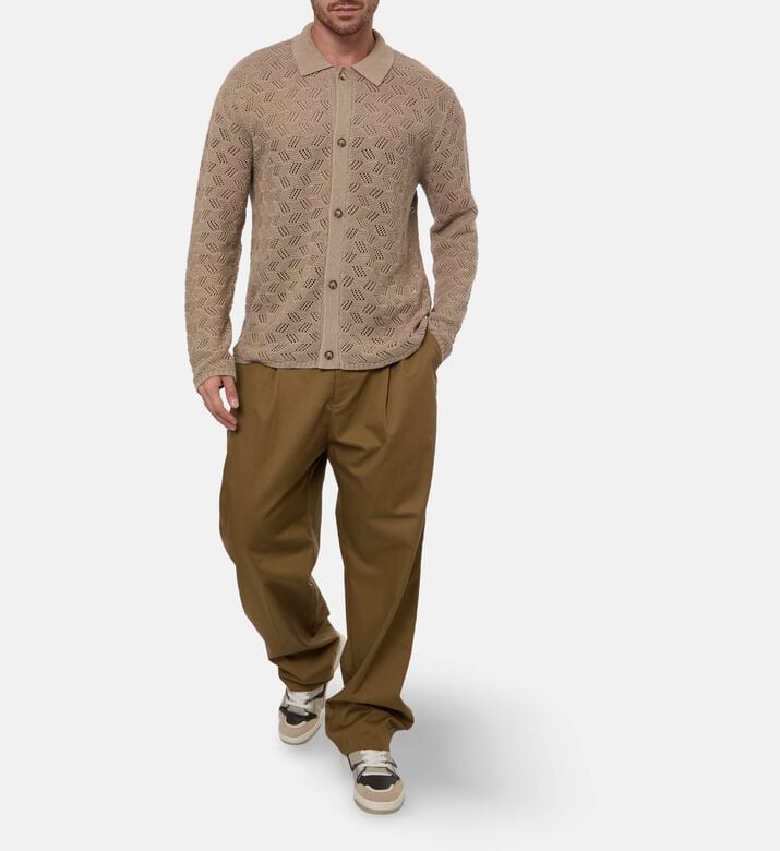 Les Deux Shirt Eloi, Sand, L, Model View